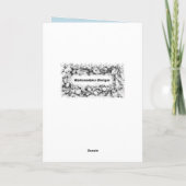 かわいいヴィンテージのハッピーバースデーカード カード (裏面)