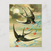 かわいいヴィンテージのバレンタインデー ポストカード (正面)