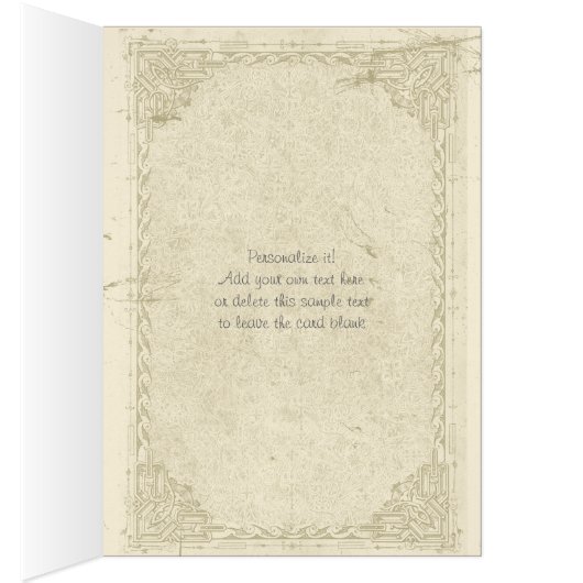 かわいいヴィンテージのベビーのキスのアンティークのイラストレーション (内側 (右))