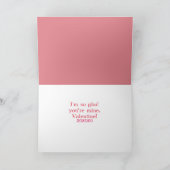 かわいいヴィンテージのロボットバレンタインデーカード シーズンカード (内部)