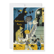 かわいいヴィンテージの子供のハローウィンパーティ