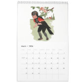 かわいいヴィンテージの水彩画のスケッチの鳥の子供4 カレンダー (3月 2026)