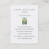 かわいいヴィンテージの芸術-サービスに日付を記入するウサギのセレナーデ 名刺 (裏面)