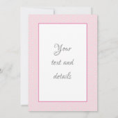 かわいいヴィンテージの赤ちゃんシャワーテディ 招待状 (裏面)