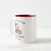 かわいいヴィンテージはおばあちゃんに昇進パーソナライズされた ツートーンマグカップ (正面左)