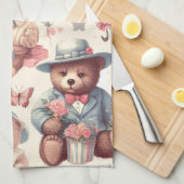 かわいいヴィンテージはシームレス キッチンタオル (四つ折り)