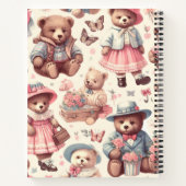 かわいいヴィンテージはシームレス ノートブック (裏面)