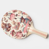 かわいいヴィンテージはシームレス 卓球ラケット (横)