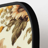 かわいいヴィンテージひまわり豚のパターン ピックルボールラケット (左詳細)