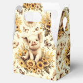 かわいいヴィンテージひまわり豚のパターン フェイバーボックス (オープン)