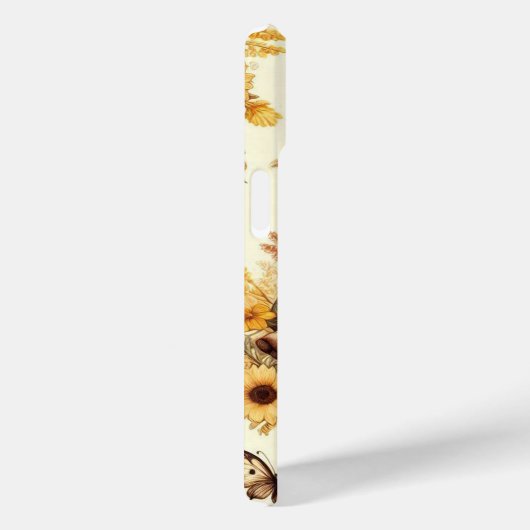 かわいいヴィンテージひまわり豚のパターン Case-Mate iPhoneケース (裏面 / 右)