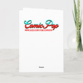 かわいいヴィンテージアジアの子ども2人のクリスマス シーズンカード (裏面)