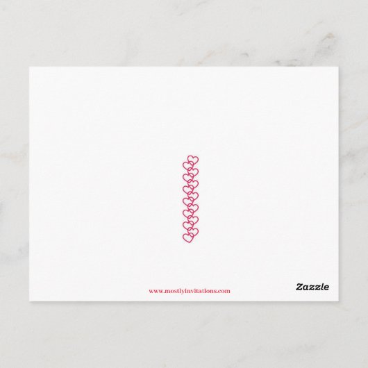 かわいいヴィンテージアフリカンバレンタインポストカード ポストカード (裏面)