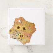 かわいいヴィンテージイエローフラワー フェイバータグ (インサイチュ)