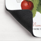 かわいいヴィンテージイチゴ品種あなたの名前を追加 マウスパッド (コーナー)