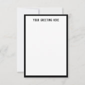 かわいいヴィンテージイースターエッグバニーホリデーカード 招待状 (裏面)