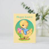 かわいいヴィンテージイースターシック シーズンポストカード (スタンド正面)
