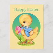 かわいいヴィンテージイースターシック シーズンポストカード (正面)