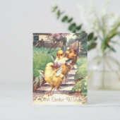 かわいいヴィンテージイースターチックス ポストカード (スタンド正面)