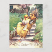 かわいいヴィンテージイースターチックス ポストカード (正面)