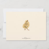 かわいいヴィンテージイースターチックス&春の花 シーズンカード (裏面)