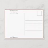 かわいいヴィンテージイースターバニーとシック ポストカード (裏面)