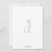 かわいいヴィンテージイースターバニーと卵 シーズンカード (裏面)