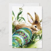 かわいいヴィンテージイースターバニー シーズンカード (正面)