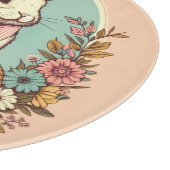 かわいいヴィンテージイースターバニー/卵/バスケット カッティングボード (角)