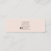 かわいいヴィンテージウォーターカラーカメラ スキニー名刺 (裏面)