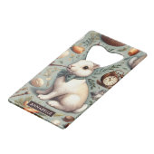 かわいいヴィンテージウサギ クレジットカード栓抜き (裏面アングル)