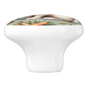 かわいいヴィンテージウサギ セラミックノブ (側面)