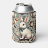 かわいいヴィンテージウサギ 缶クーラー (缶裏面)