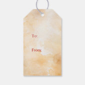 かわいいヴィンテージエンジェルクリスマス ギフトタグ (裏面)