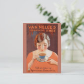 かわいいヴィンテージオランダホットティーオランダ ポストカード (スタンド正面)