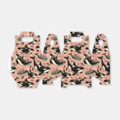 かわいいヴィンテージオルカパターン フェイバーボックス (折り畳みなし)