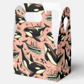 かわいいヴィンテージオルカパターン フェイバーボックス (オープン)