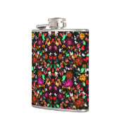 かわいいヴィンテージカラフルフローラテクスチャフラスコ フラスク (左)