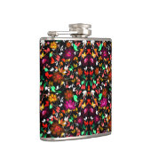 かわいいヴィンテージカラフルフローラテクスチャフラスコ フラスク (右)