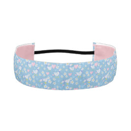 かわいいヴィンテージカントリーゲーゼパターン アスレチックヘッドバンド