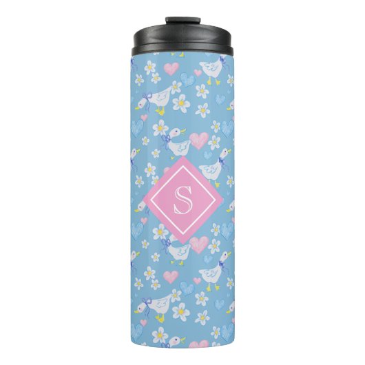 かわいいヴィンテージカントリーゲーゼモノグラム タンブラー (正面)