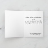 かわいいヴィンテージカントリースタイルクリスマスパーソナライズされた シーズンカード (内部)