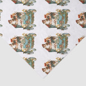 かわいいヴィンテージカー |サンタクロースのクリスマス 薄葉紙 (詳細)