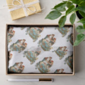 かわいいヴィンテージカー |サンタクロースのクリスマス 薄葉紙 (ギフト)