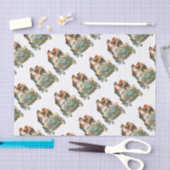 かわいいヴィンテージカー |サンタクロースのクリスマス 薄葉紙 (クラフト)