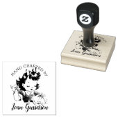 かわいいヴィンテージガール裁縫刺繍キルティング ラバースタンプ (押印)