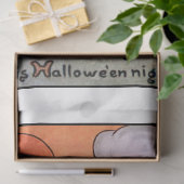 かわいいヴィンテージガール&ハロウィーンキャンドルw/Witch顔 薄葉紙 (ギフト)