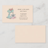 かわいいヴィンテージキッチンミキサーベーカリー名刺 名刺 (正面/裏面)