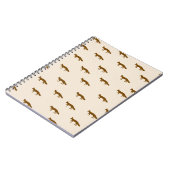 かわいいヴィンテージキツネパターン ノートブック (左側)