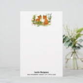 かわいいヴィンテージキツネレトロクリスマスシーン (スタンド正面)